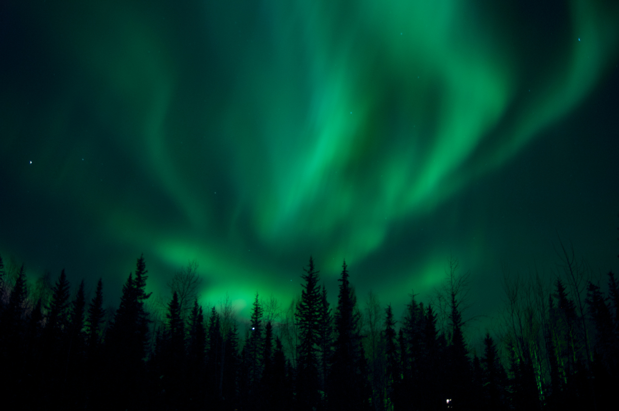 Northern lights over Fairbanks Alaska
